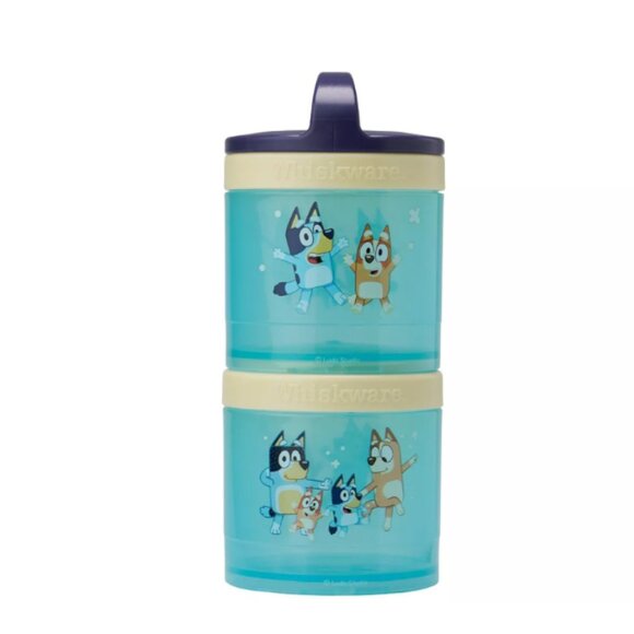 Whiskware Stackable 2pc Food Storage Snack Jar - Bluey Kids Snack Container -NEW - Picture 2 of 3